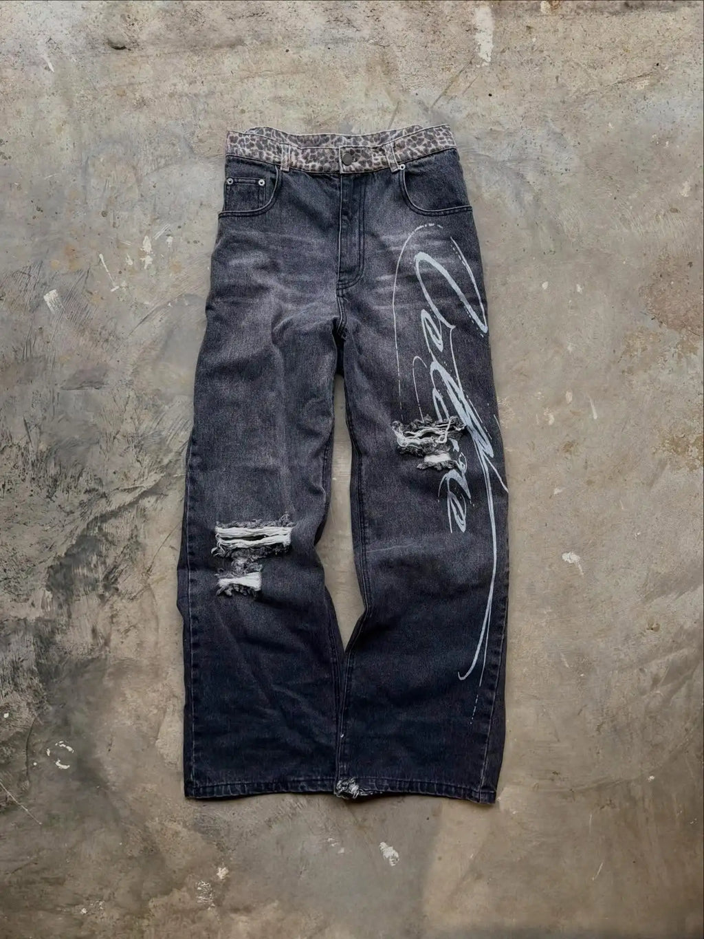 Leopard Denim