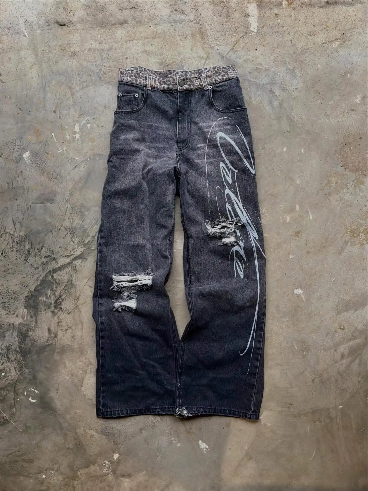 Leopard Denim