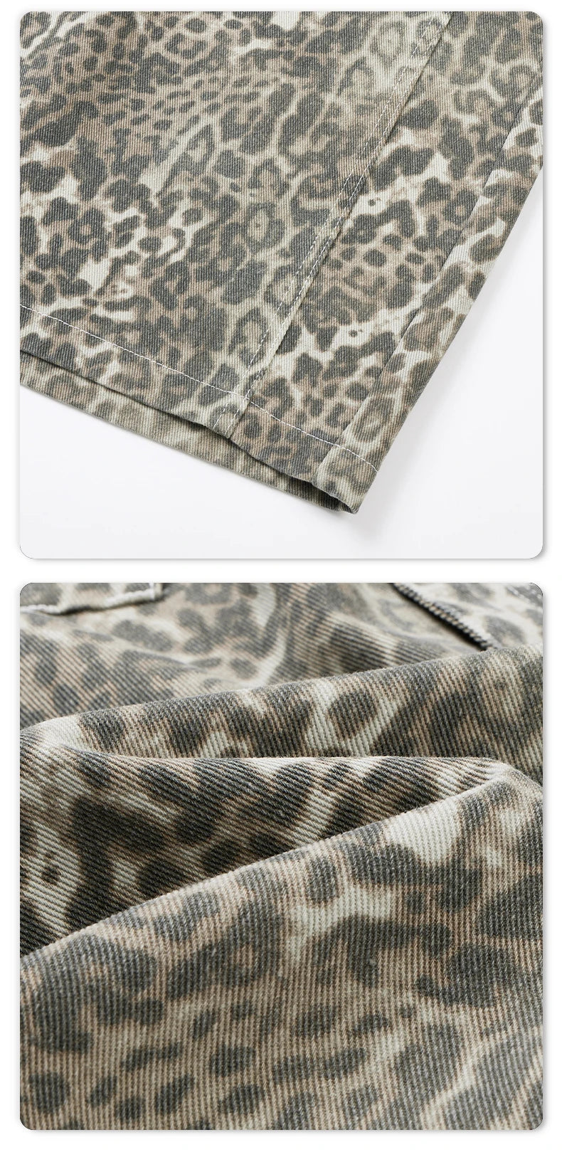 Leopard Jorts