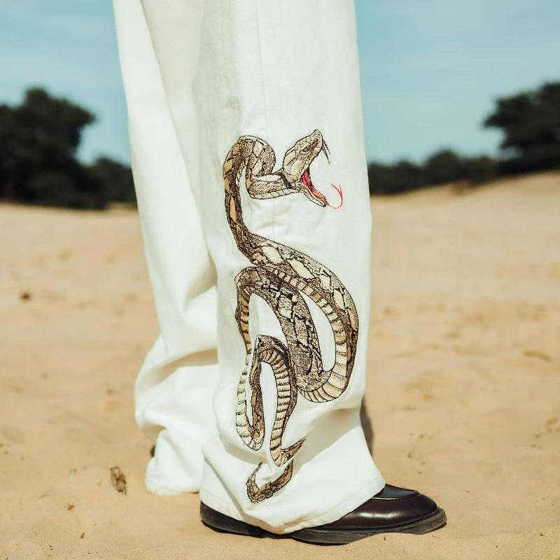 Python White Jeans