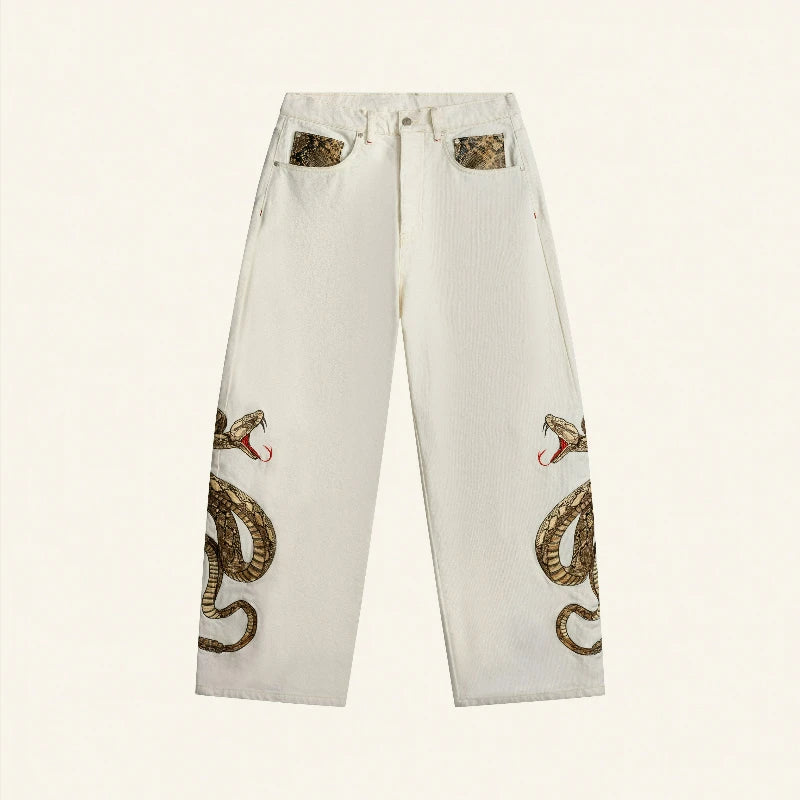 Python White Jeans