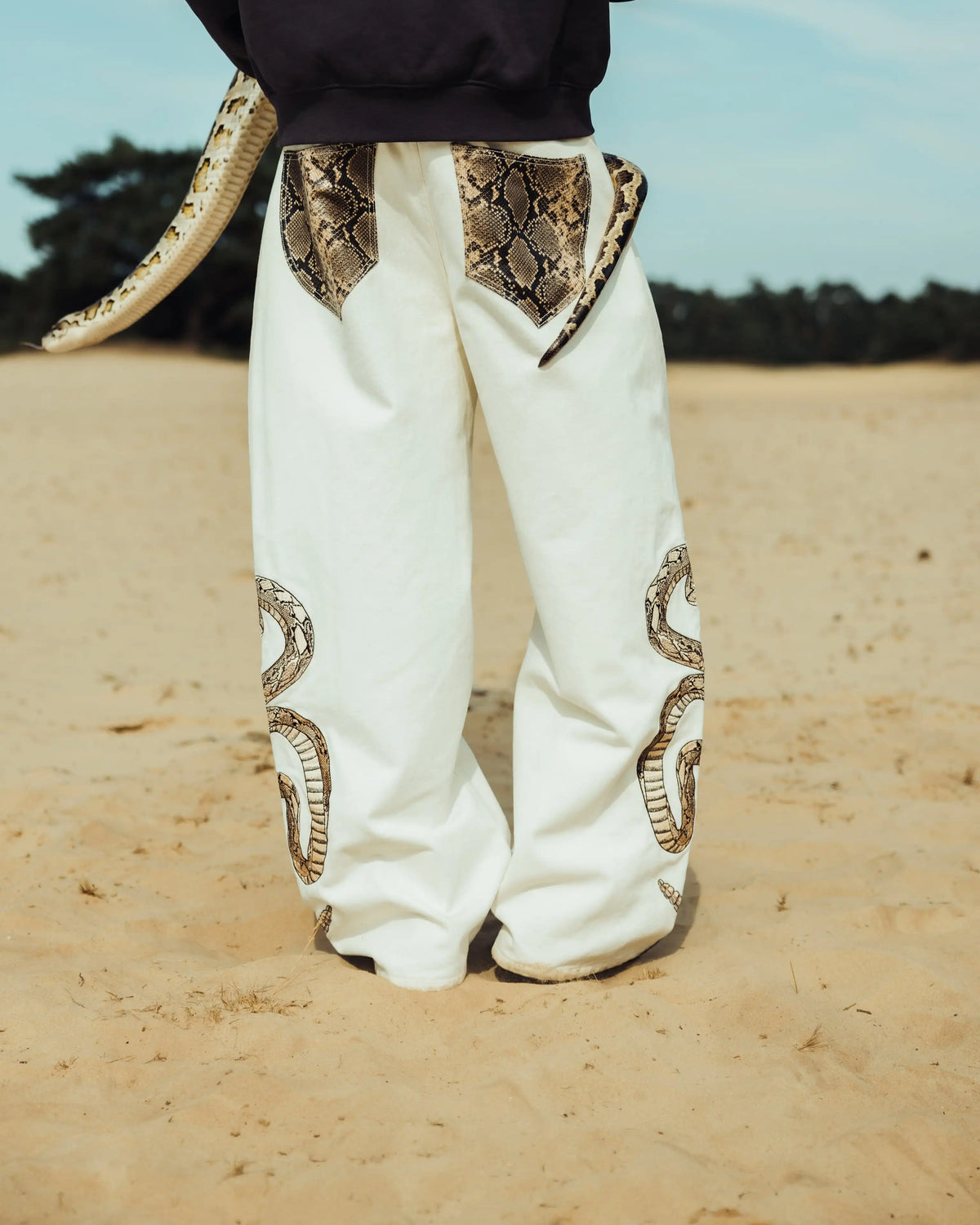 Python White Jeans