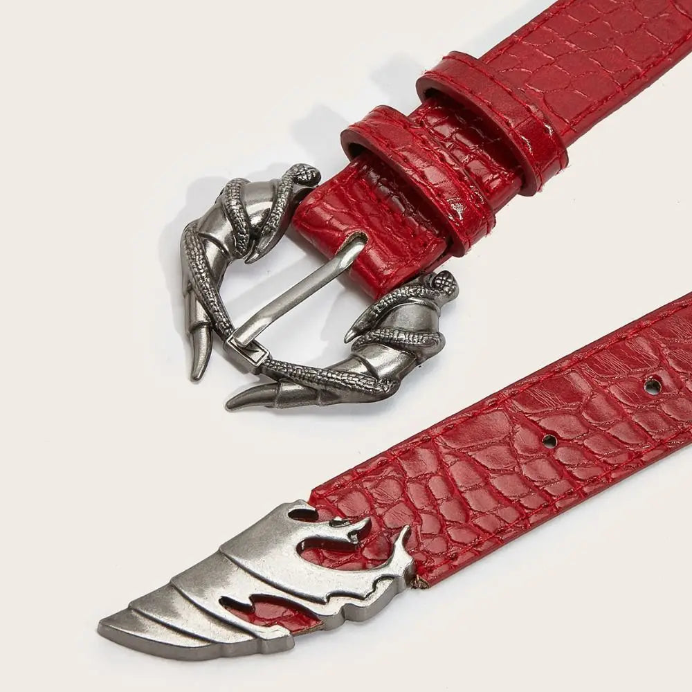 Crocodile Pattern Belt