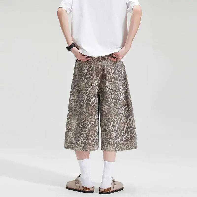 Leopard Jorts