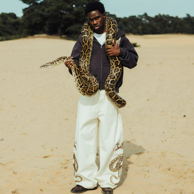 Python White Jeans