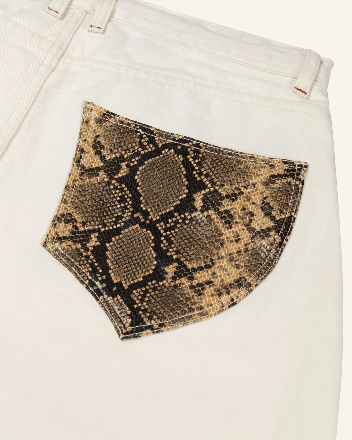 Python White Jeans