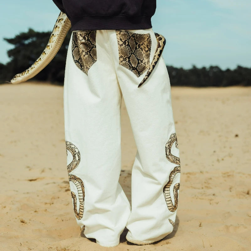 Python White Jeans