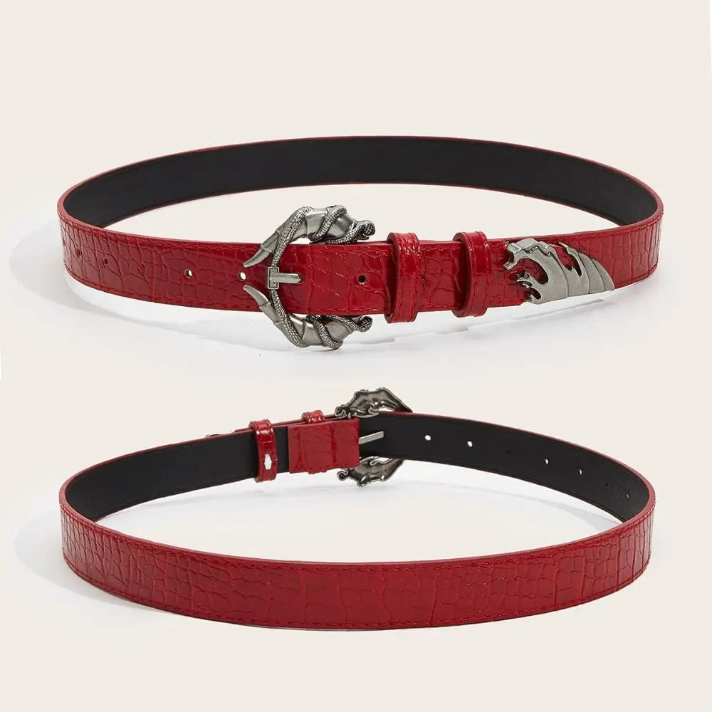 Crocodile Pattern Belt