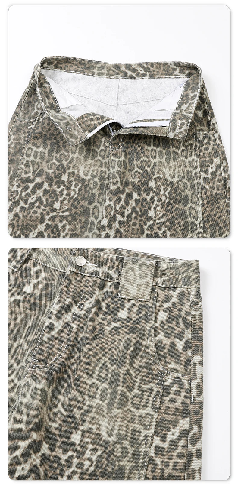 Leopard Jorts