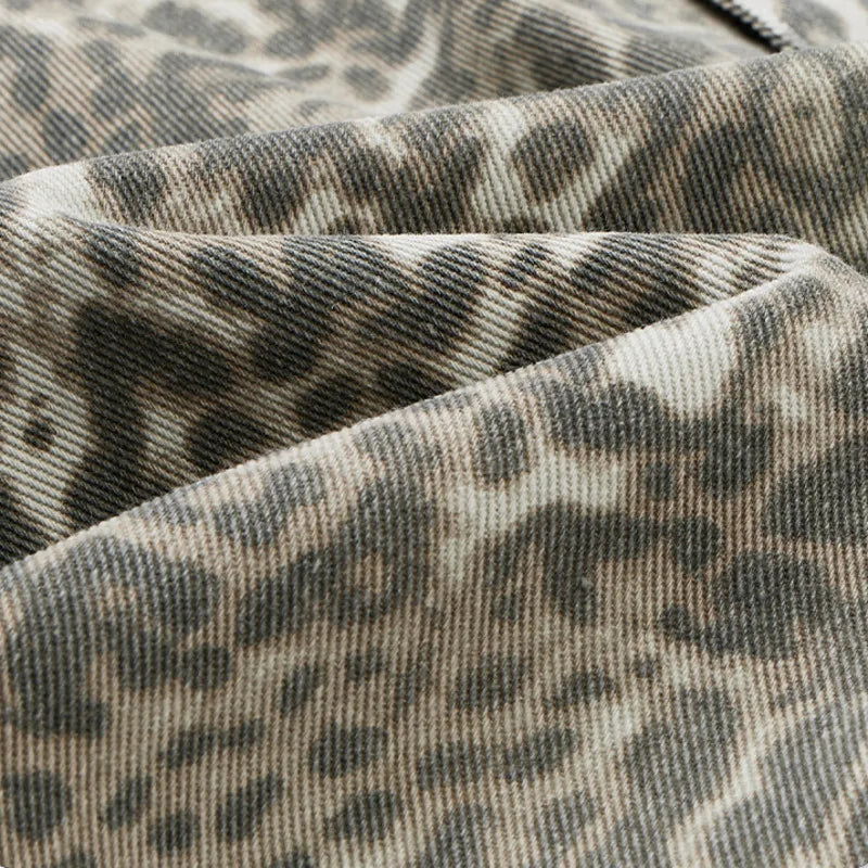 Leopard Jorts