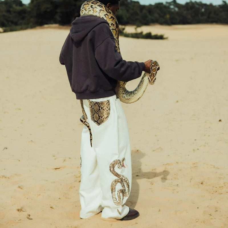 Python White Jeans