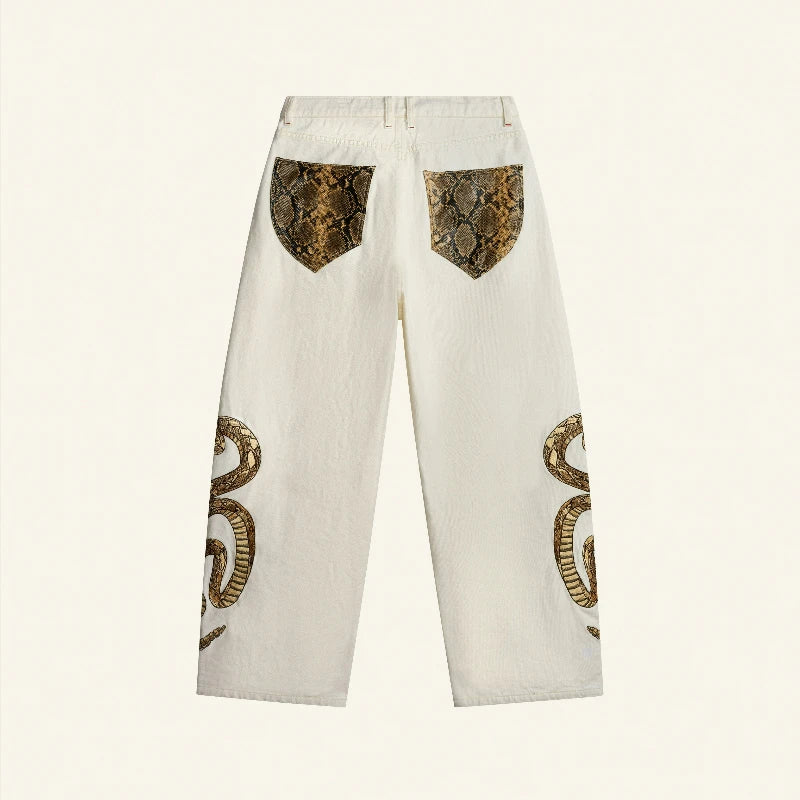 Python White Jeans