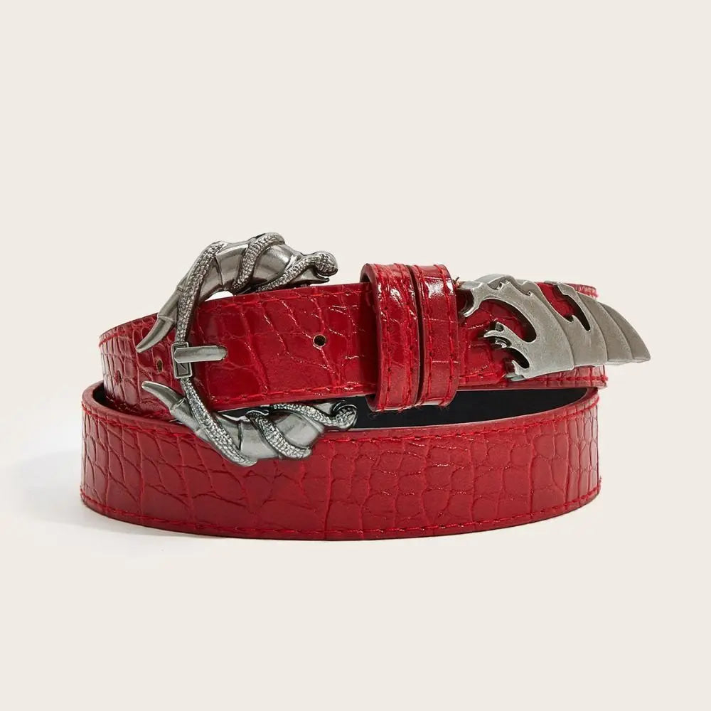 Crocodile Pattern Belt